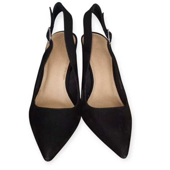 ASOS DESIGN PARSON SLINGBACK HIGH BLOCK HEELS IN BLACK SZ.7 EUC. - Picture 2 of 7